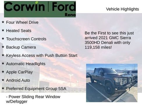 Used 2021 GMC Sierra 3500 Denali w/ Denali Black Diamond Edition image 4