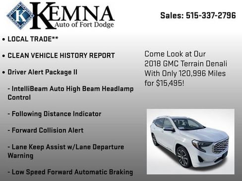 Used 2018 GMC Terrain Denali w/ Advanced Safety Package image 7