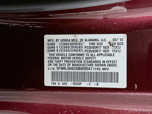 Used 2013 Honda Odyssey EX-L image 12