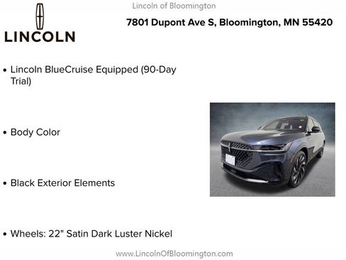 Used 2024 Lincoln Nautilus Reserve w/ Jet Appearance Package (87T) AWD/4WD image 10