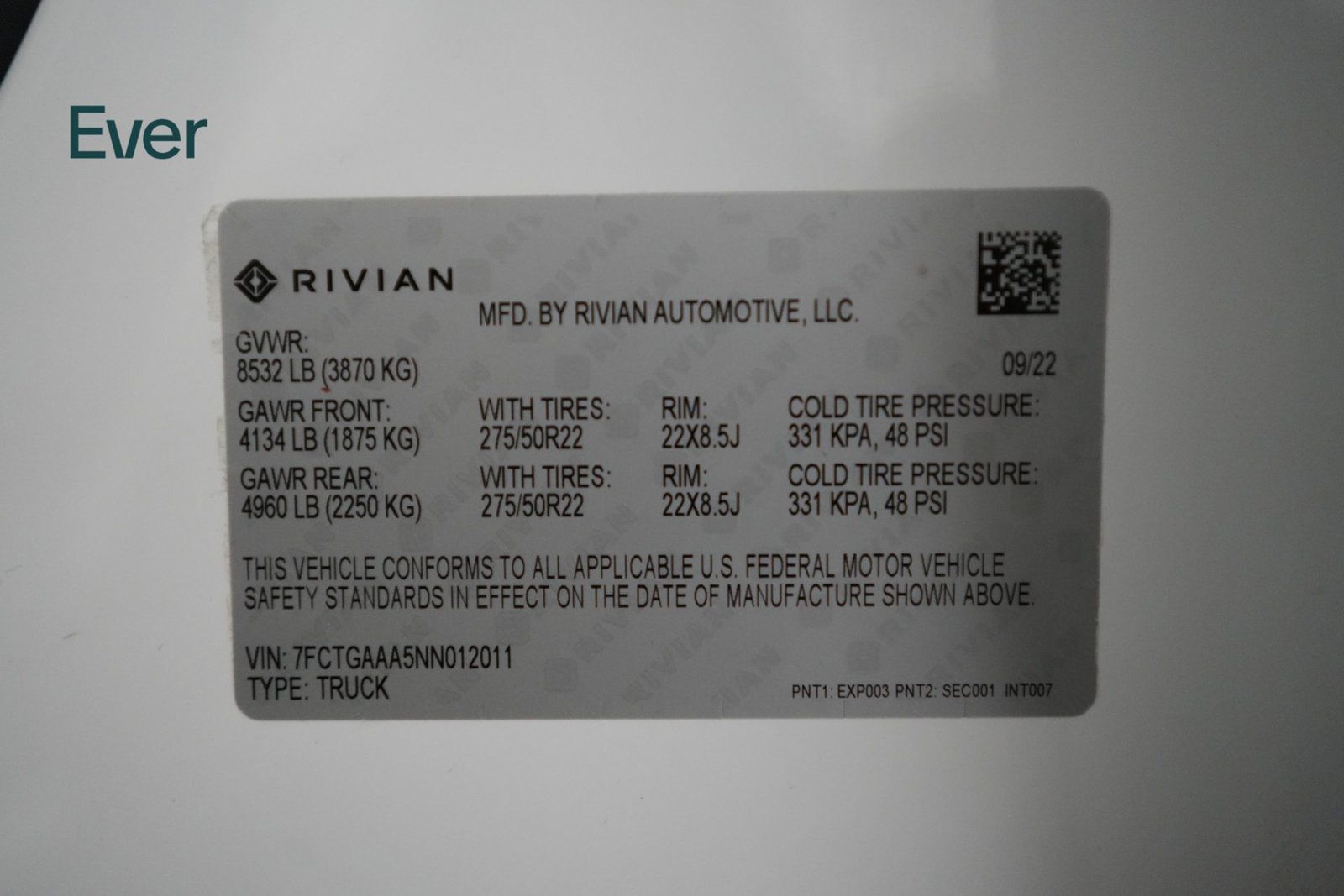 Used 2022 Rivian R1T Adventure AWD/4WD image 30