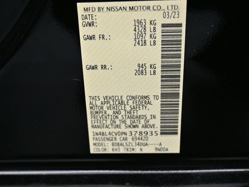Used 2023 Nissan Altima 2.5 SR FWD image 8
