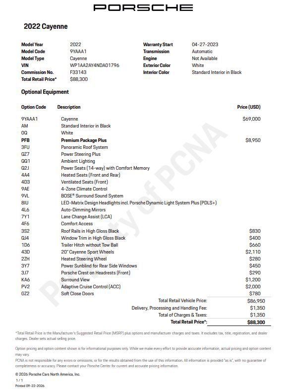 Certified 2022 Porsche Cayenne AWD/4WD image 6
