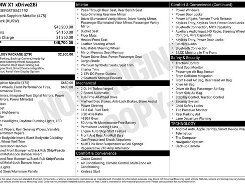 New 2026 BMW X1 xDrive28i w/ Technology Package AWD/4WD image 11