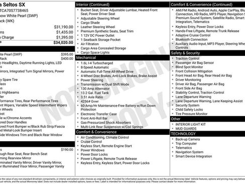 New 2025 Kia Seltos SX AWD/4WD image 5