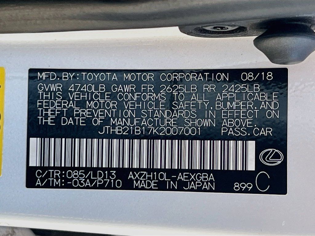 Used 2019 Lexus ES 300h w/ Premium Package FWD image 33