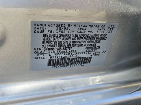 New 2025 Nissan Versa S w/ Trunk Package image 17