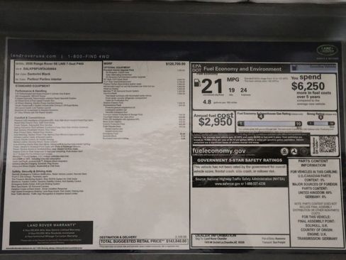 New 2026 Land Rover Range Rover Long Wheelbase SE image 9