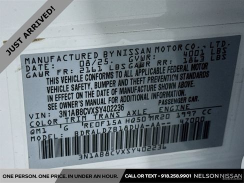 Certified 2025 Nissan Sentra SV FWD image 29