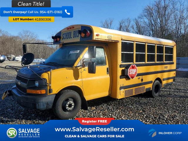Used 2012 Chevrolet Express 3500 Extended w/ School Bus Package RWD image 2