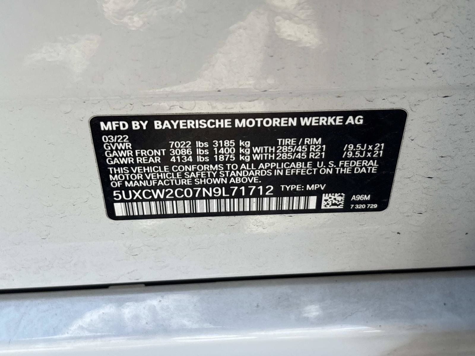 Used 2022 BMW X7 xDrive40i w/ Premium Package AWD/4WD image 33