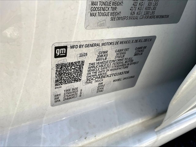 Used 2026 Chevrolet Silverado 1500 Custom RWD image 20