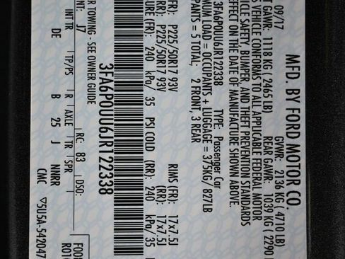 Used 2018 Ford Fusion S image 35