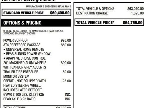 Used 2022 GMC Sierra 1500 AT4 w/ AT4 Preferred Package AWD/4WD image 6
