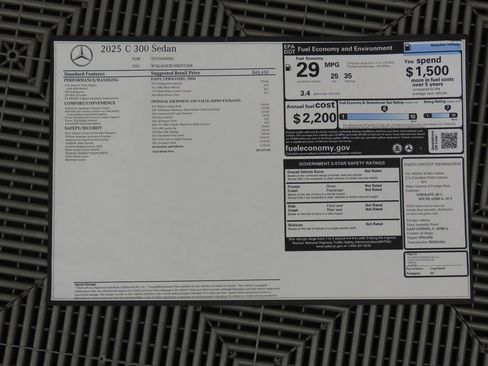 New 2025 Mercedes-Benz C 300 Sedan image 9