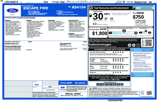 Used 2024 Ford Escape ST-Line FWD image 3