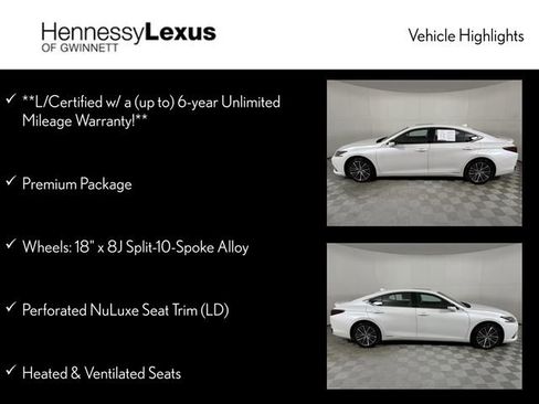 Used 2022 Lexus ES 300h w/ Premium Package image 12