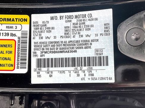 Used 2021 Ford Bronco Sport Big Bend w/ Big Bend Package (96B) image 32