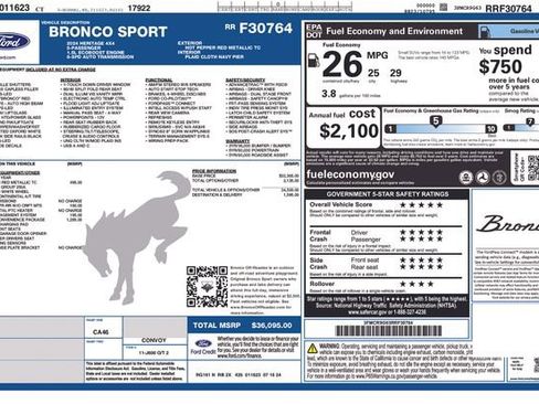 Certified 2024 Ford Bronco Sport Heritage w/ Heritage Convenience Package image 48