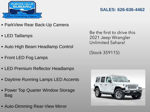 Used 2021 Jeep Wrangler Unlimited Sahara image 37