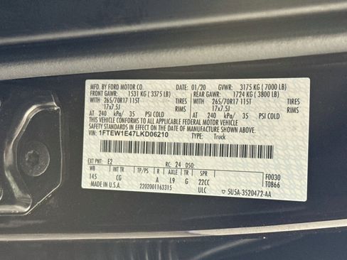 Used 2020 Ford F150 XL w/ Equipment Group 101A Mid AWD/4WD image 36