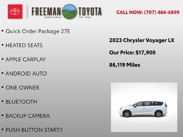 Used 2023 Chrysler Voyager LX FWD image 5