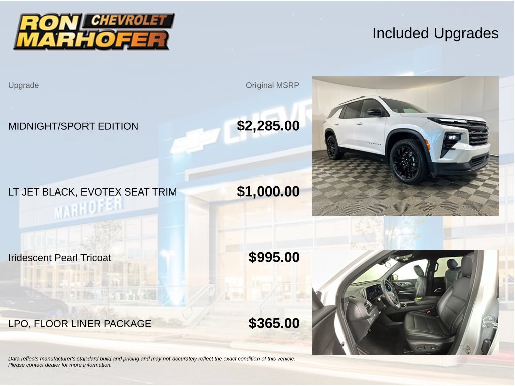 Used 2025 Chevrolet Traverse LT w/ Midnight/Sport Edition AWD/4WD image 6