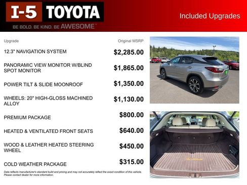 Used 2020 Lexus RX 350 AWD w/ Premium Package image 6