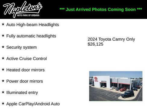 Used 2024 Toyota Camry SE FWD image 2