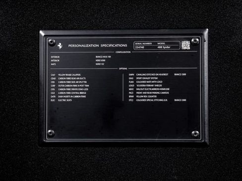 Certified 2018 Ferrari 488 Spider RWD image 65