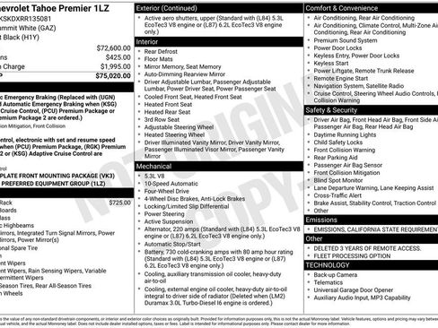 Used 2024 Chevrolet Tahoe Premier image 59