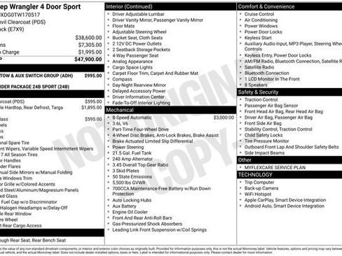 New 2026 Jeep Wrangler Unlimited Sport AWD/4WD image 28