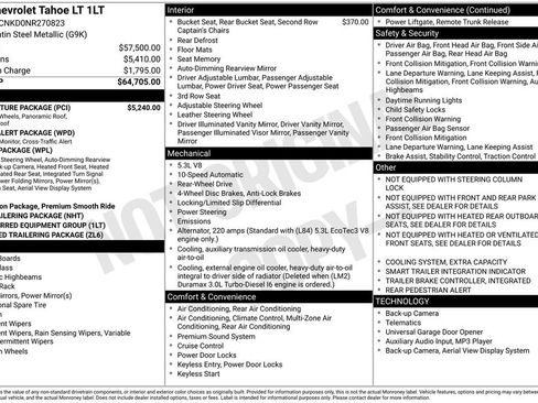 Used 2022 Chevrolet Tahoe LT w/ LT Signature Package image 2