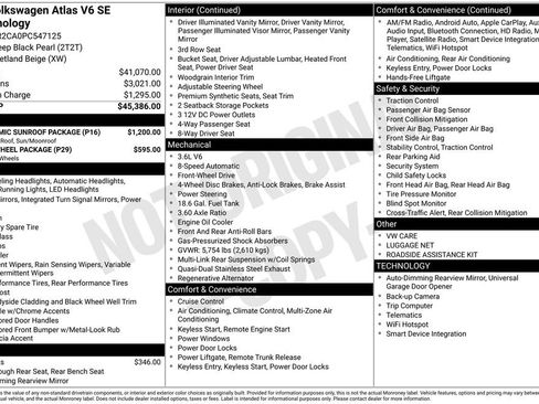 Used 2023 Volkswagen Atlas SE w/ Panoramic Sunroof Package image 2