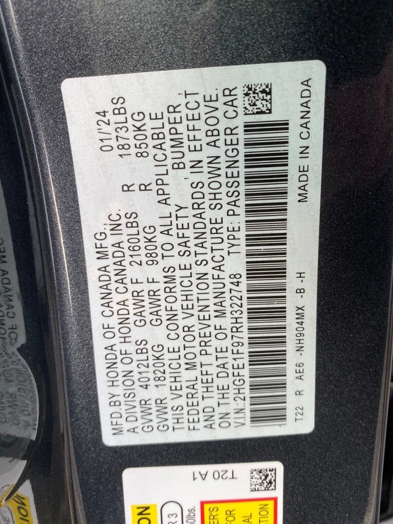 Certified 2024 Honda Civic Touring image 18