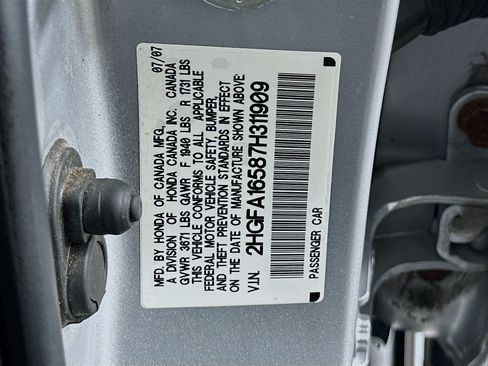 Used 2007 Honda Civic LX image 12