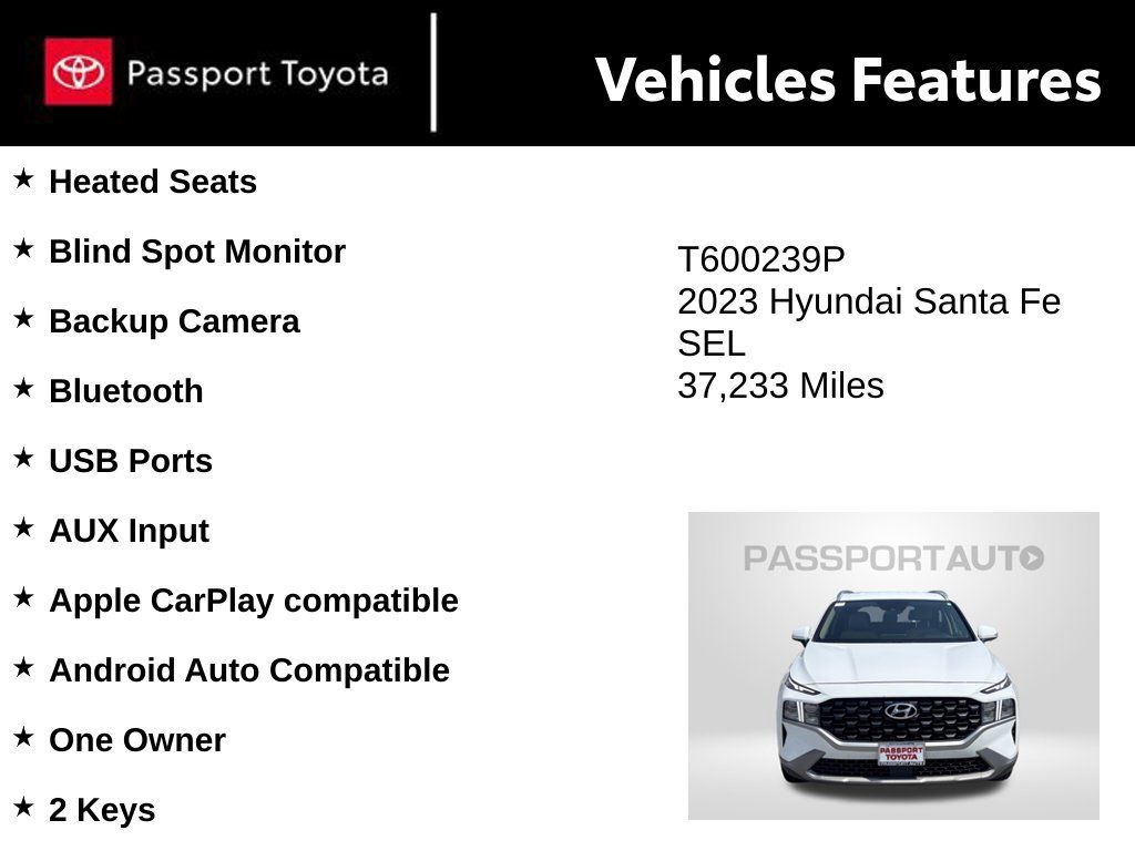 Used 2023 Hyundai Santa Fe SEL w/ Cargo Package AWD/4WD image 10