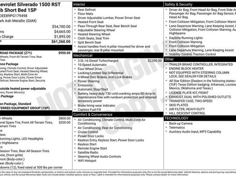 Used 2023 Chevrolet Silverado 1500 RST w/ Z71 Off-Road Package AWD/4WD image 6