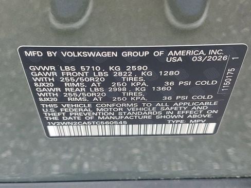 New 2026 Volkswagen Atlas SE FWD image 30