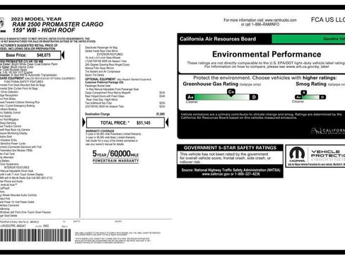 Used 2023 RAM ProMaster 2500 image 3