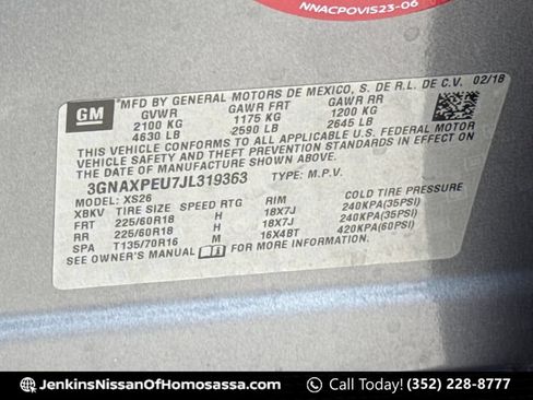 Used 2018 Chevrolet Equinox Premier FWD image 50