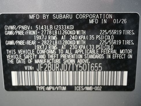 New 2026 Subaru Outback Touring XT AWD/4WD image 38