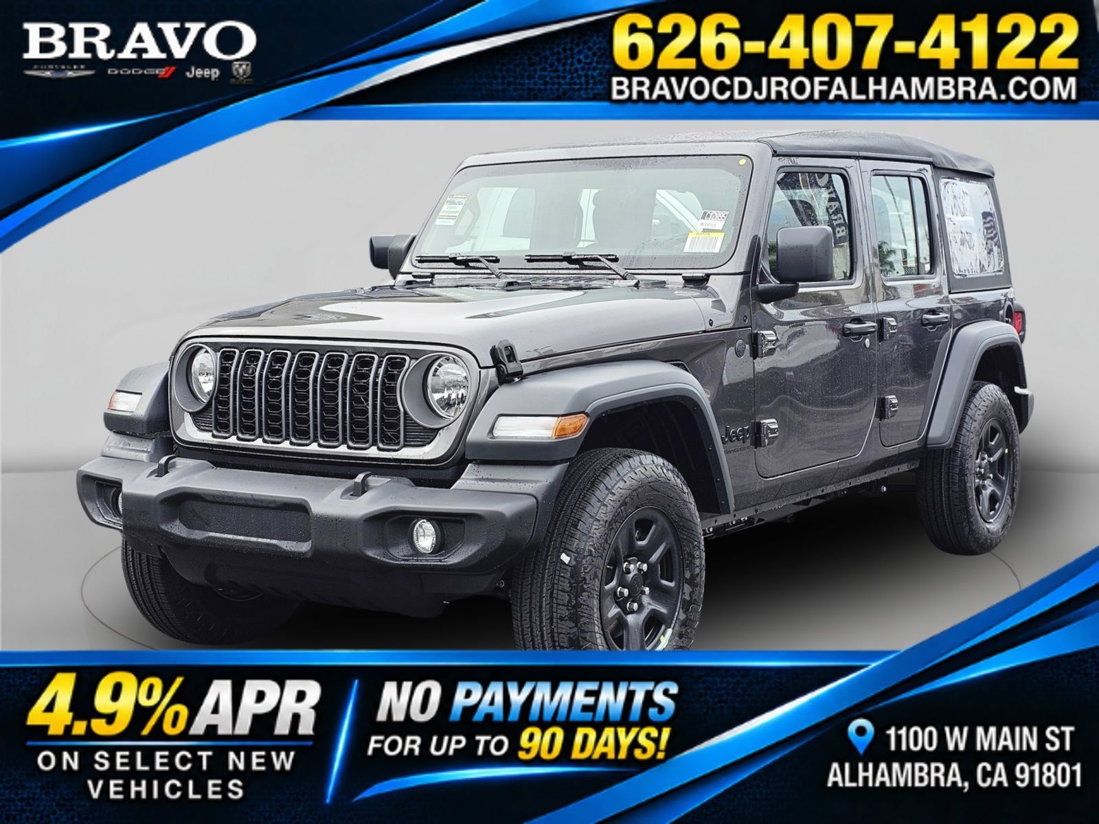 New 2026 Jeep Wrangler Unlimited Sport AWD/4WD image 1