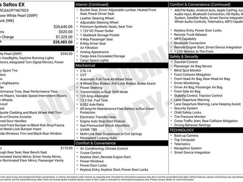 Used 2023 Kia Seltos EX image 28