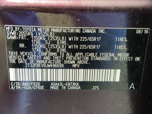 Used 2018 Toyota RAV4 LE w/ All Weather Liner Package image 33