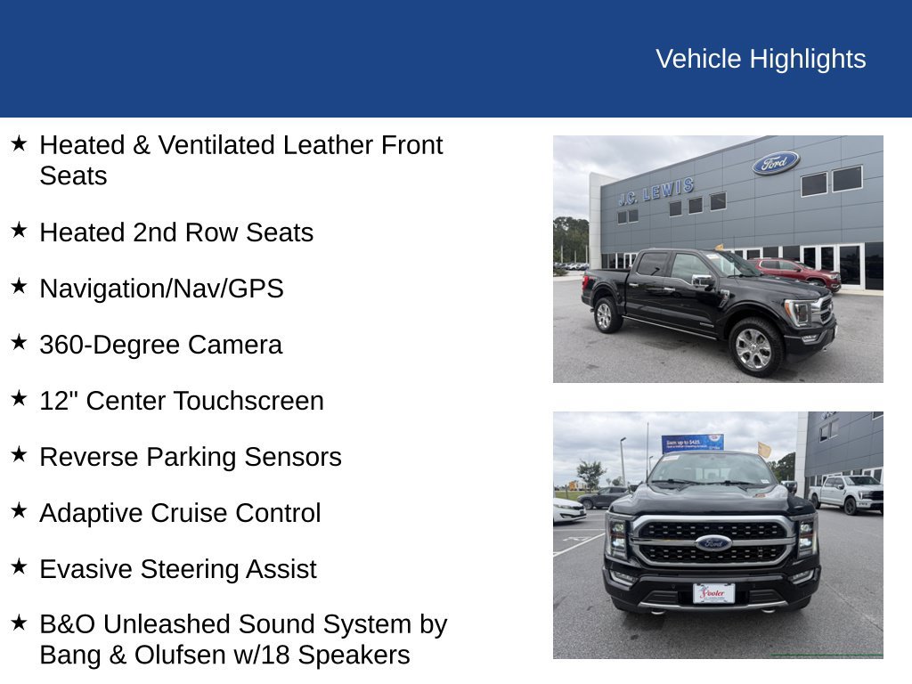 Used 2023 Ford F150 Platinum w/ Equipment Group 701A High AWD/4WD image 26