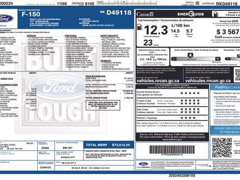 Certified 2024 Ford F150 XLT w/ FX4 Off-Road Package image 34