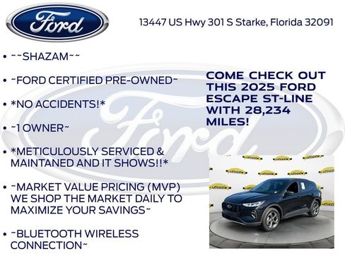 Certified 2025 Ford Escape ST-Line AWD/4WD image 6