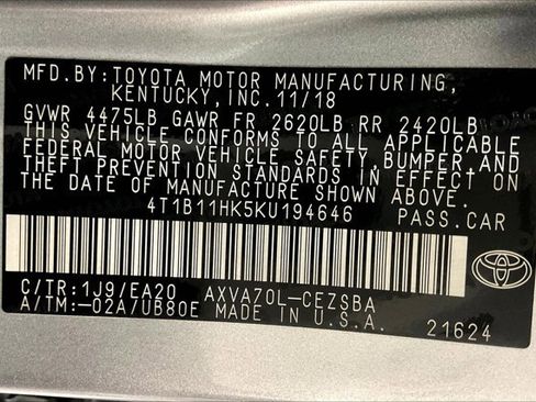 Used 2019 Toyota Camry SE image 44