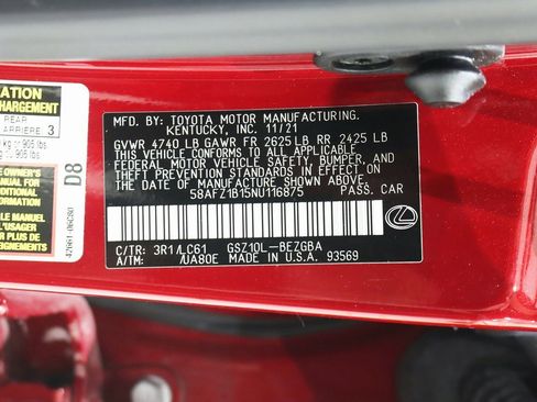 Used 2022 Lexus ES 350 Ultra Luxury image 43